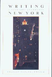 Cover of: Writing New York: a literary anthology