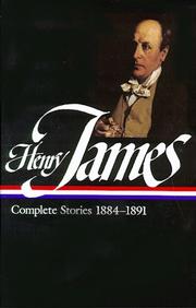 Cover of: Complete stories, 1884-1891 by Henry James