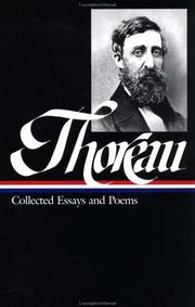 Cover of: Collected essays and poems by Henry David Thoreau