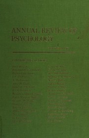 Cover of: Annual Review of Psychology, Vol. 55 with Online Access