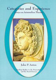 Front cover of Categories and Experience by John Peter Anton