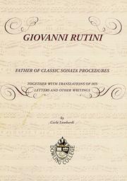 Cover of: Giovanni Rutini | Carlo Lombardi
