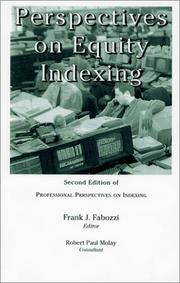 Cover of: Perspectives on Equity Indexing, 2nd Edition of Professional Perspectives on Indexing