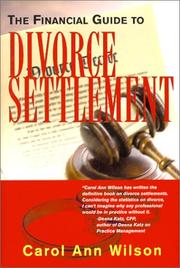 Cover of: The Financial Guide to Divorce Settlement