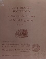 Cover of: Why Bewick succeeded: a note in the history of wood engraving