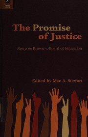 Cover of: The promise of justice by edited by Mac A. Stewart.