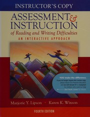 Cover of: Assessment & Instruction of Reading and Writing Difficulties by Marjorie Y. Lipson, Karen K. Wixson
