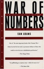 Cover of: War of Numbers: An Intelligence Memoir