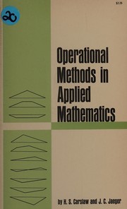 Cover of: Operational methods in applied mathematics