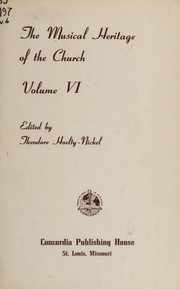 Cover of: The musical heritage of the church