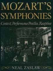 Cover of: Mozart's symphonies by Neal Zaslaw