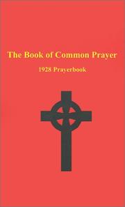 Cover of: Book of Common Prayer: 1928 Edition (Old Catholic Studies)