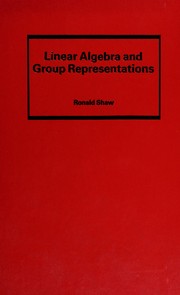 Cover of: Linear algebra and group representations