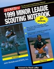 Cover of: Stats 1999 Minor League Scouting Notebook (STATS Minor League Scouting Notebook)