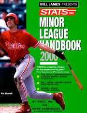 Cover of: Bill James Presents...Stats Minor League Handbook 2000 (Bill James Presents Stats Minor League Handbook, 2000)