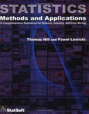 Cover of: Statistics by Thomas Hill, Paul Lewicki