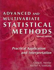 Cover of: Advanced and Multivariate Statistical Methods by Craig Mertler