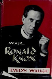 Cover of: Monsignor Ronald Knox by Evelyn Waugh