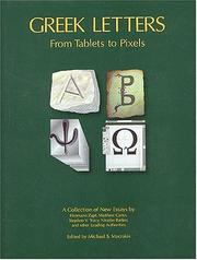 Cover of: Greek letters: from tablets to pixels