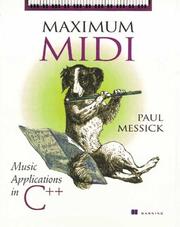 Cover of: Maximum MIDI  by Paul Messick