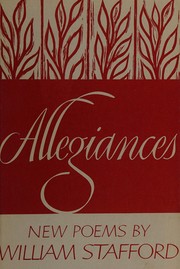 Cover of: Allegiances by William Stafford