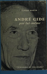 Cover of: André Gide par lui même. by Martin, Claude