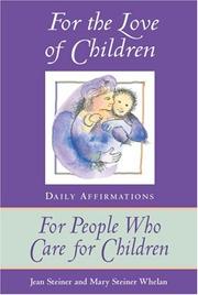 Cover of: For the love of children