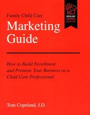 Cover of: Family Child Care Marketing Guide by Tom Copeland