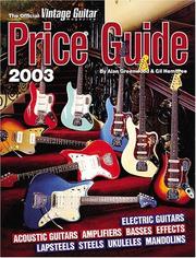 Cover of: The Official Vintage Guitar  Magazine Price Guide, 2003 Edition (Official Vintage Guitar Magazine Price Guide)
