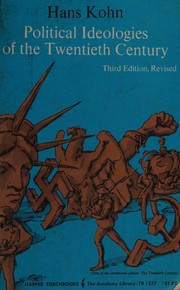 Cover of: Political ideologies of the twentieth century.