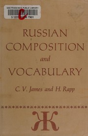 Cover of: Russian composition and vocabulary by C. V. James