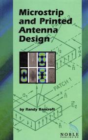 Cover of: Microstrip and printed antenna design by Randy Bancroft