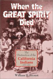 Cover of: When the Great Spirit Died by William B. Secrest