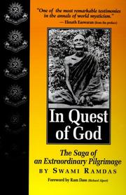 Cover of: In Quest of God by Ramdas