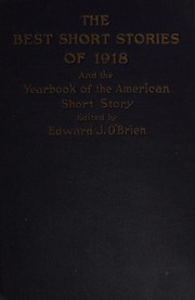 Cover of: The Best Short Stories of 1918: And the Yearbook of the American Short Story