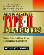 Managing type II diabetes by Jan Pearson, Priscilla, M.D. Hollander, Richard M., M.D. Bergenstal