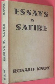 Cover of: Essays in Satire by Ronald Arbuthnott Knox