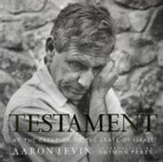 Cover of: Testament: at the creation of the state of Israel