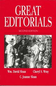 Cover of: Great Editorials: Masterpieces of Opinion Writing