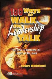 Cover of: 180 Ways to Walk the Leadership Talk by John Baldoni