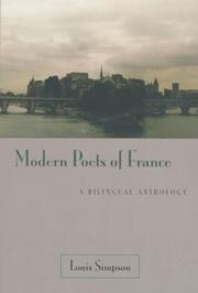 Cover of: Modern Poets of France by Louis Simpson
