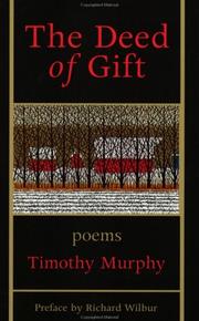 Cover of: The deed of gift