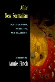 Cover of: After new formalism by edited by Annie Finch.