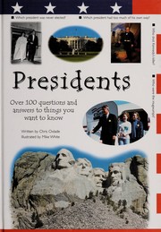 Cover of: Presidents by Chris Oxlade