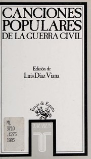 Cover of: Canciones populares de la Guerra Civil