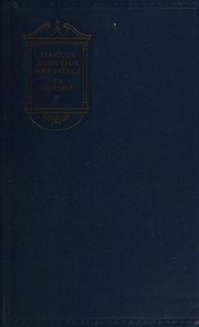 Cover of: Marcus Aurelius Antoninus to himself by Marcus Aurelius