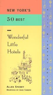 Cover of: New York's 50 best wonderful little hotels