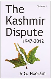 Cover of: Tulika Books The Kashmir Dispute 1947-2012 by A. G. Noorani