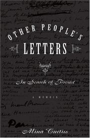 Cover of: Other People's Letters: In Search Of Proust