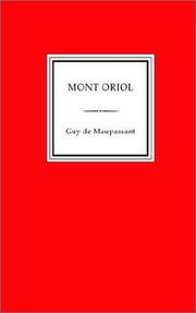 Cover of: Mont-Oriol by Guy de Maupassant